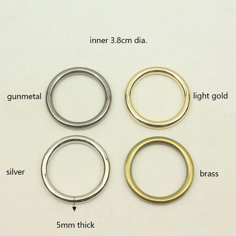 50pcs 20/25/31/38/50mm Metal O Ring Buckles High Quality Hook Snap Bag Keychain Connector Round Buckle Webbing DIY Accessories