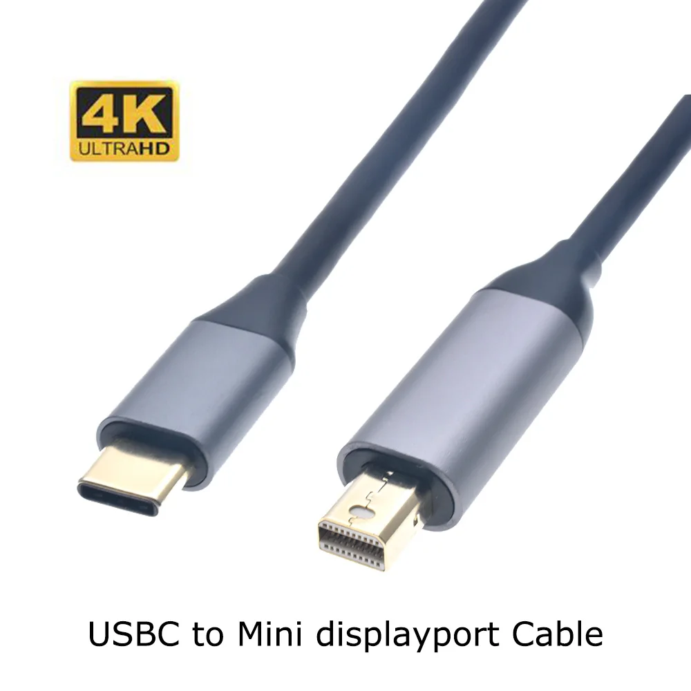 

USB C to Mini DisplayPort, 6Ft 4K@60Hz Thunderbolt 3 to Mini Displayport Cable Compatible for MacBook Pro 2020-2016