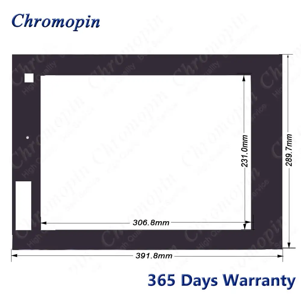 Original GT1695M-XTBD Touch Screen Panel Glass Digitizer for GT1695M-XTBA Touchpad with Front Overlay Protective Film