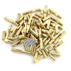 50Pcs Solid Brass Barrel Hinge DIY Jewelry Chest Gift Wine Music Box Dollhouse Hand Craft