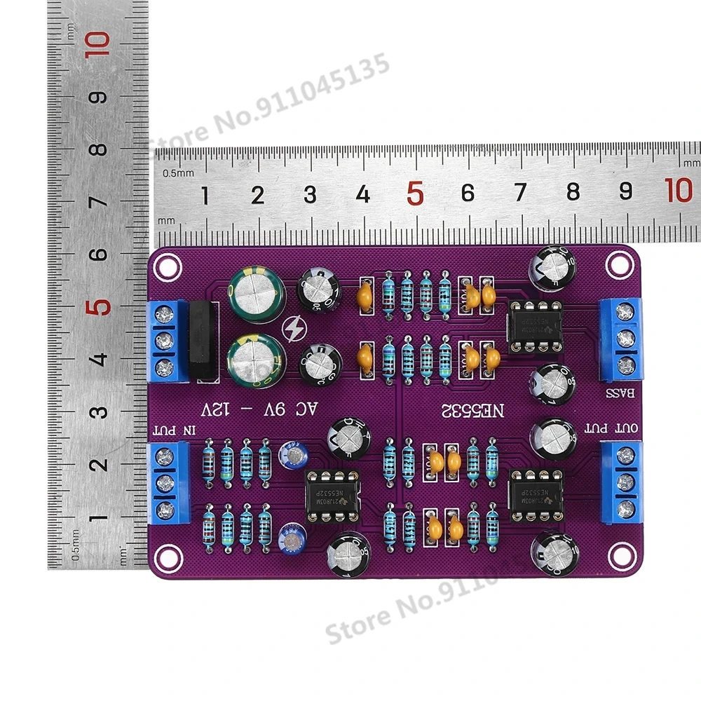 Electronic Frequency Divider 72Hz-7234Hz NE5532 2 Way Division Monolithic Capacitor Pre-Stage Linkwitz- Riley Filter