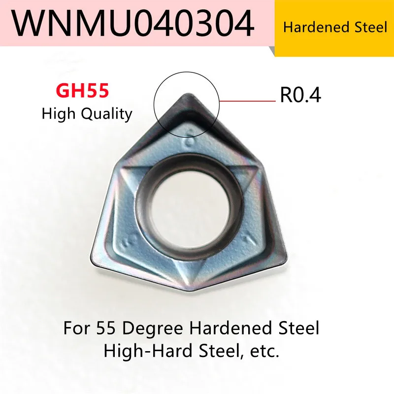 10 pz WNMU040304 GG10 GM9030 GM9130 GH55 tornio CNC fresatura inserti per tornitura fresa frontale inserti in metallo duro utensili da taglio parti