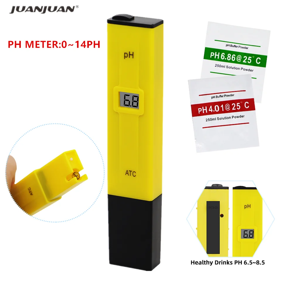 PH Meter Digital PH Tester Water Quality Testers Acidity Measure Device Water Pool Aquarium Hydroponics Home Brew 0-14pH 40%OFF