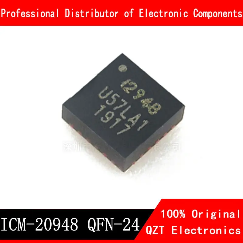 

5pcs/lot ICM-20948 ICM20948 QFN-24 Sensor chip new original In Stock