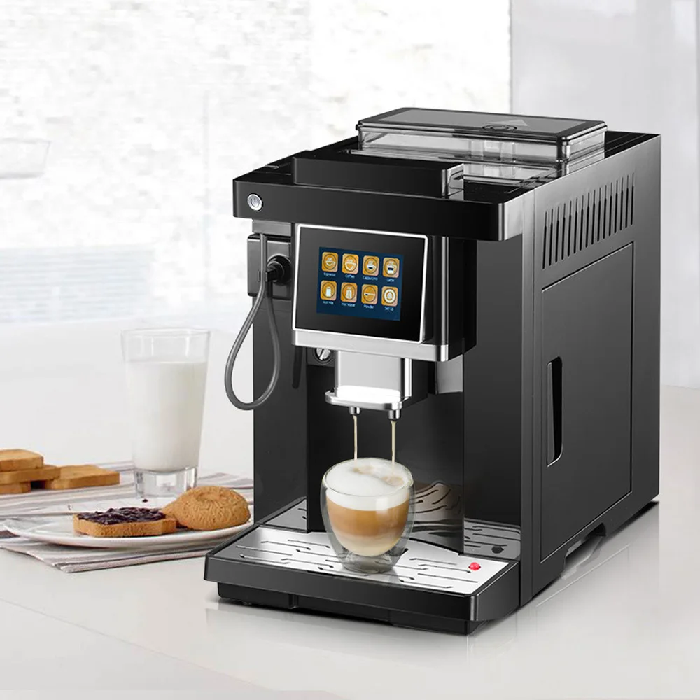 

Touch Screen Smart One-Button Fancy Coffee Machine Home Automatic Italian Grinder Small Sweet Taste Under Soy Flour Dual Purpose