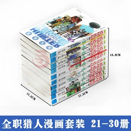 HUNTER X HUNTER Volume 21-30 Yoshihiro Togashi Fantasy Manga Japan Jump kids child Comic 10 Books Language Chinese Version