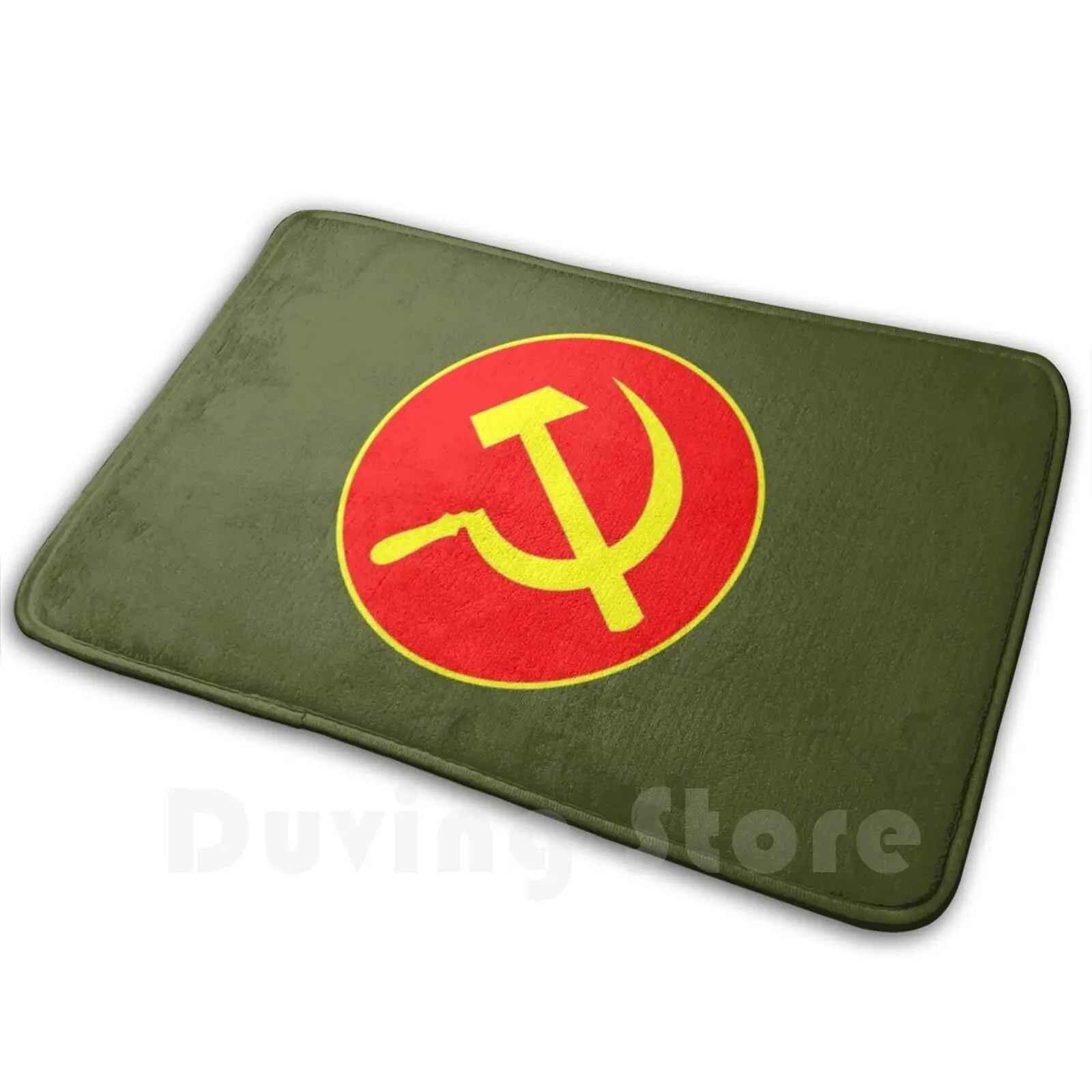 Hammer And Sickle Mat Rug Carpet Anti-Slip Floor Mats Bedroom Funny Soviet Russian Communism Senator Joseph Mccarthy Socialism