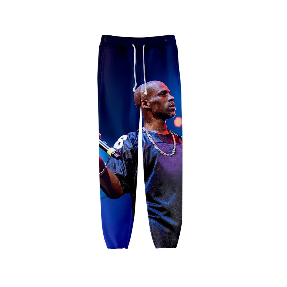 Pantalones de chándal de rapero para hombre y mujer, ropa de calle de hiphop, DMX, 3D, Casual