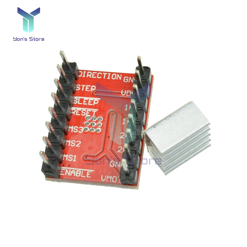 Diymore A4988 Stepper Motor โมดูลพร้อมอ่างความร้อนสําหรับ Arduino 3D เครื่องพิมพ์ Reprap เครื่อง CNC หรือหุ่นยนต์
