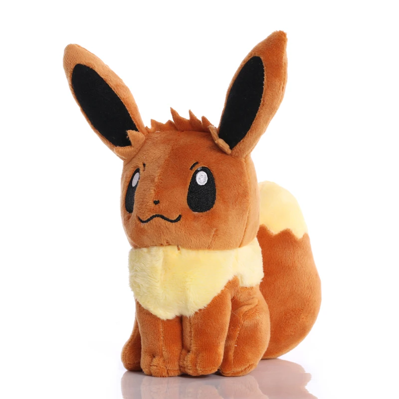 

20cm TAKARA TOMY Pokemon Eevee Plush Toys Doll Kawaii Eevee Plush Soft Stuffed Animals Toys Gifts for Children Kids