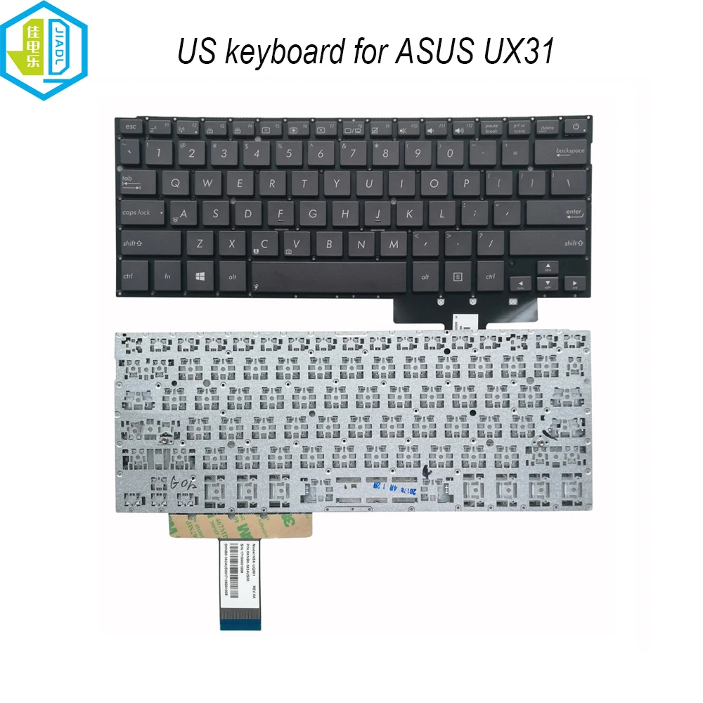 

UX31 US English Notebook PC Parts Keyboard For ASUS Zenbook UX32 UX31A UX31LA UX31E UX31L UX32A UX32VD UX32LN 0KNB0-3624US00