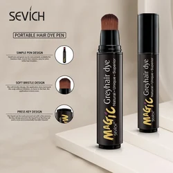 Sevich 20ml Temporary Grey Hair Dye Pen Fashion Black Color Hair Dye White Hair Cover Cream Mild Fast One-off Hair Color Pen