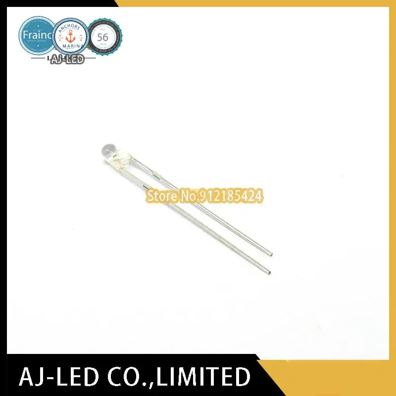 

50pcs/lot IR264C infrared emission tube light emitting diode 3mm wavelength 940nm billion light