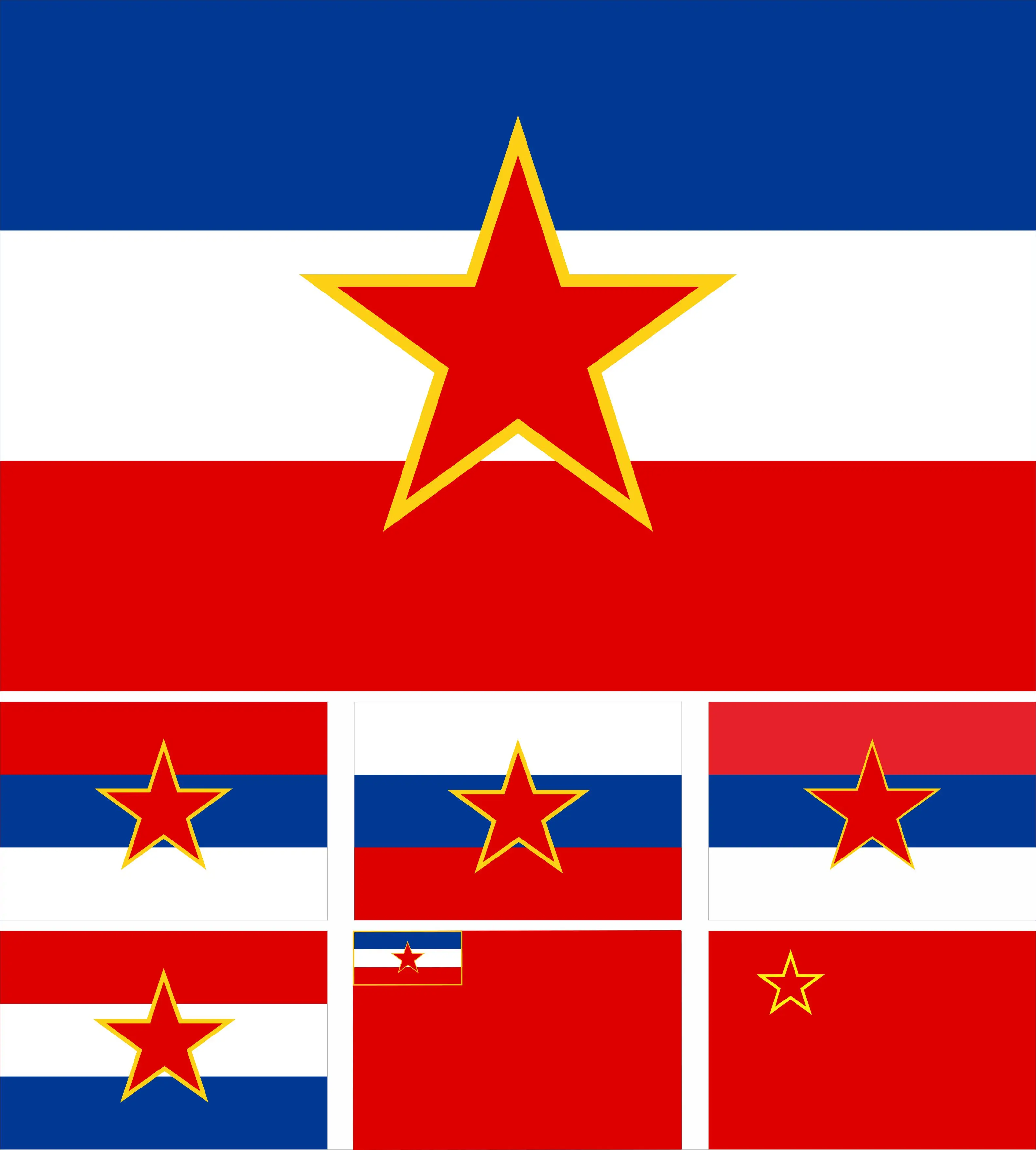 SFR de la antigua Yugoslavia y seis países participar flag3x5ft 90x150cm Bandera de SR Eslovenia y SR Croacia y SR Serbia