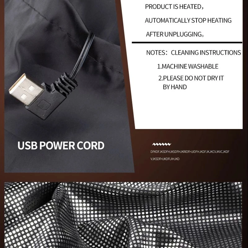 Imagem -04 - Colete Aquecido para Homens e Mulheres Jaqueta de Aquecimento Usb Roupa Térmica Preto Caça Moda Inverno Novo Lugares 5xl 6xl