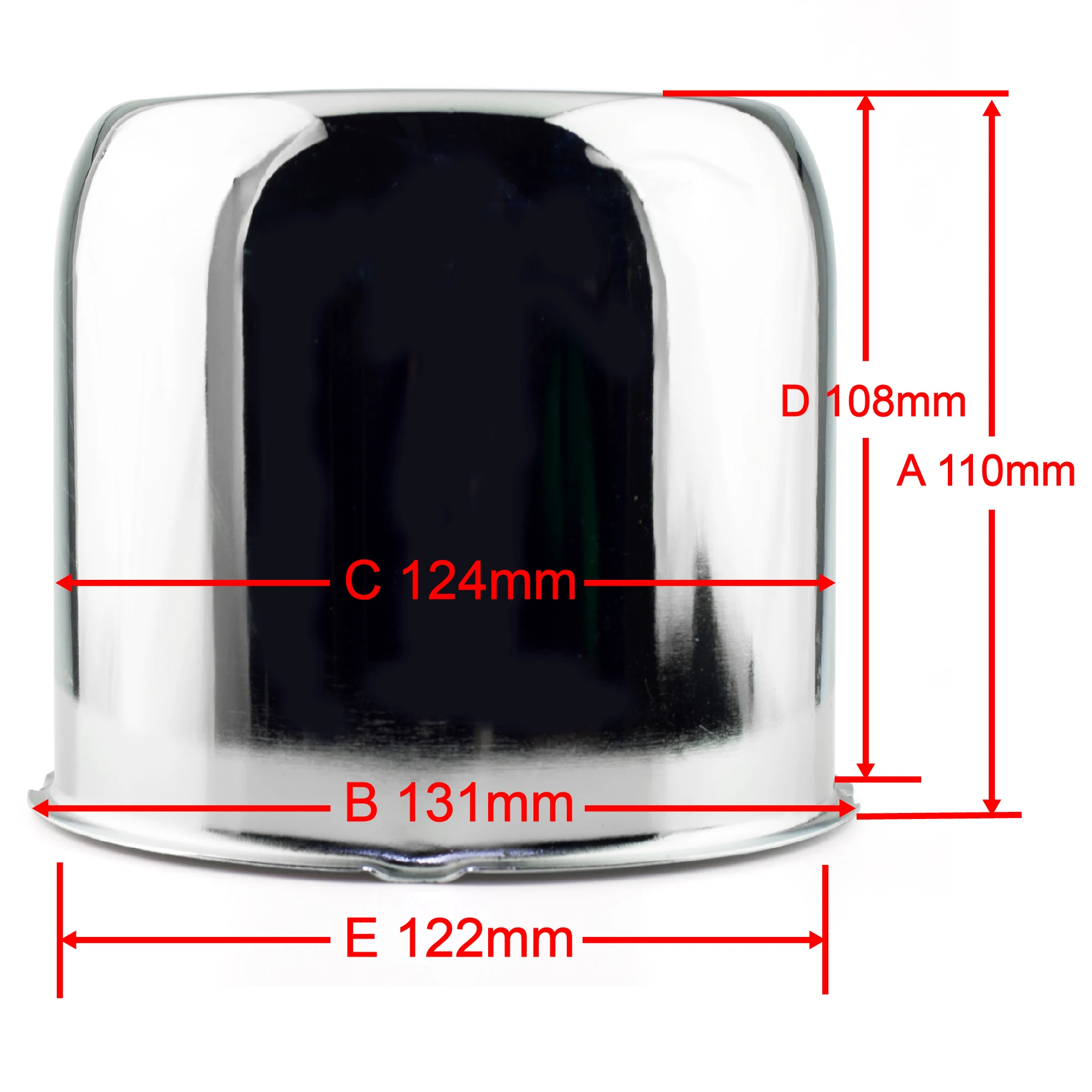 CF Performance 2/4 Stück Spiegelverchromte Carbon-Durchsteck-Nabenkappen Anhänger-Nabenkappen für Felgen LKW Auto Durchsteck-Stahlkappen – Detail 2
