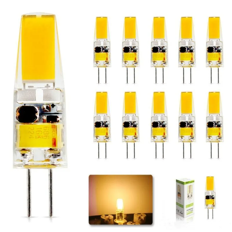 Dimmable G4 LED COB Lamp3W 6W Bulb AC DC 12V 220V 110V Candle Silicone Lights Replace 30W 40W Halogen for Chandelier Spotlight