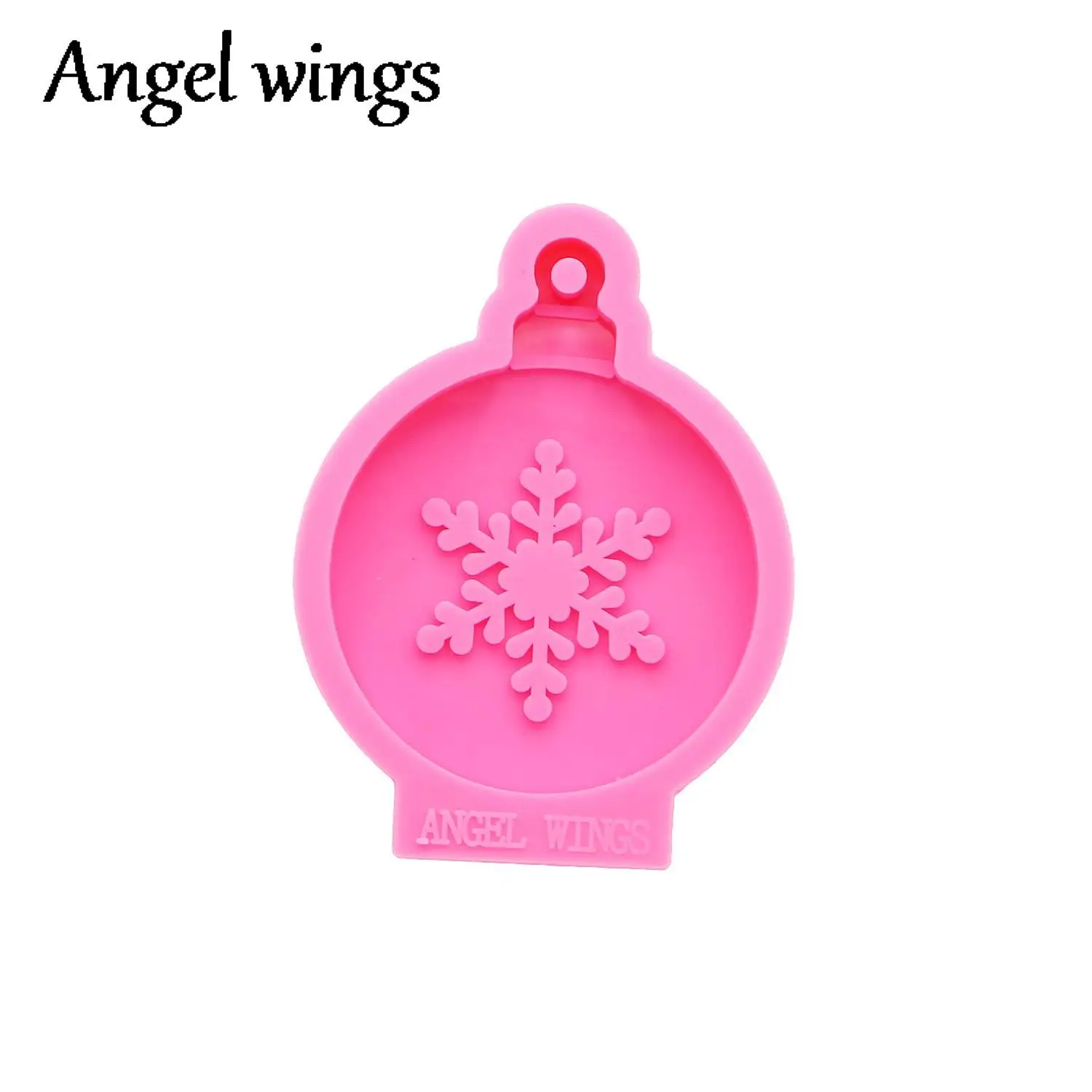 DY0132 Glossy Christmas Tree/Bell/Snowflake Silicone Keychain Molds, Make Crafts with Epoxy DIY Handmade charms Resin art Mold