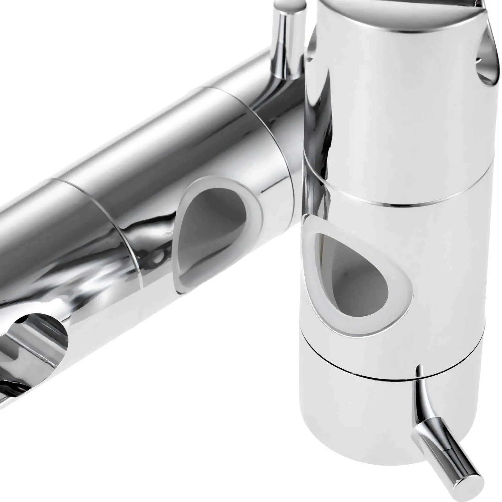 Hand Held Shower Headสำหรับ22/25Mmแถบเลื่อนความสูงปรับมุมSprayerผู้ถือฝักบัวอาบน้ำเปลี่ยนอะไหล่