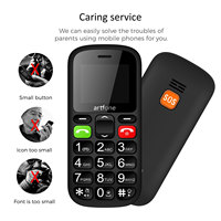 Artfone CS181 GSM 2G Big Voice Big Button Mobile Phone For Elderly One Key SOS Bar Senior Cellphone Dual Sim Torch No Russian