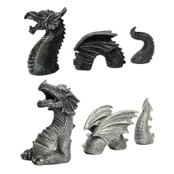 Large Dragon Gothic Garden Decor Statue Castle Moat Lawn Statue Garden Sculptures Statues Outdoor Yard Garden Figurine