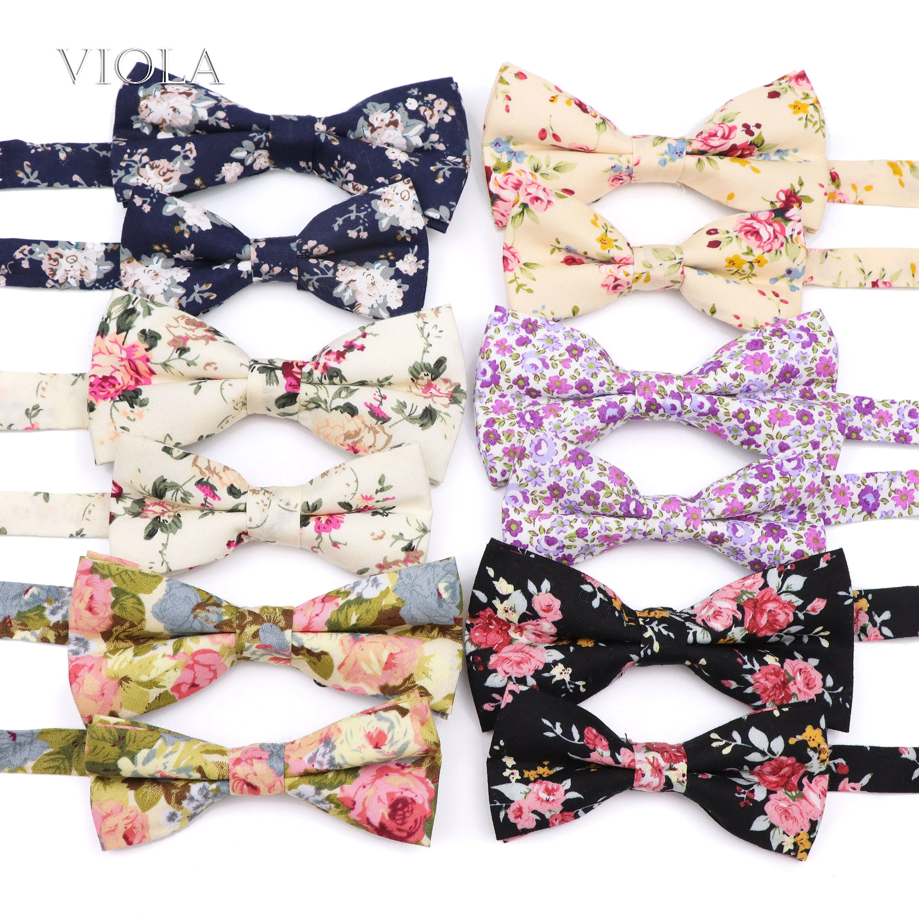 

100% Cotton Floral Parent-Child Bowtie Sets Chic Men Women Kids Butterfly Beautiful Party Dinner Wedding Bow Tie Gift Accessory