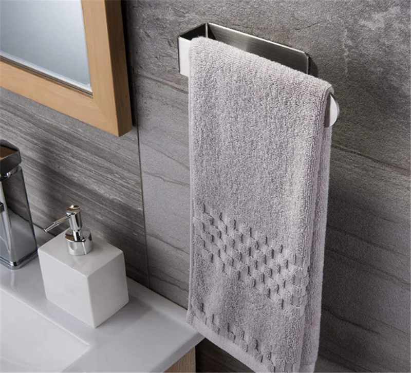 Badkamer Handdoek Rekken Enkele Rack Rvs Geborsteld Nikkel Bad Badkamer Accessoires