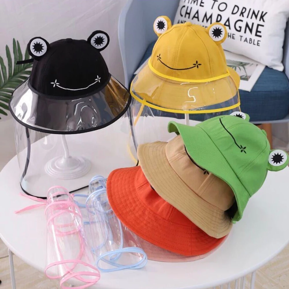 Cute Frog Bucket Hats Women Bucket Hat Women Summer Outdoor Sun Fishing Cap Cotton Wild Panama Hats