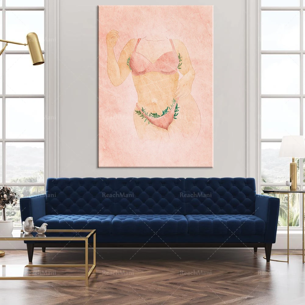 Printable modern feminist wall art, bohemian woman prints, art gifts, female form art girl power prints, minimalist decorative w