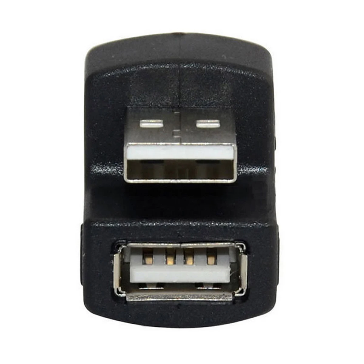 

CY 1 Set Up & Down Angled USB 2.0 Adapter A Male to Female Extension 180 Degree Black