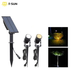 T-SUN-Refletores solares LED à prova d'água, luz solar ao ar livre, luzes de parede, decoração de jardim, lâmpadas, 6000K, 3000K, IP65