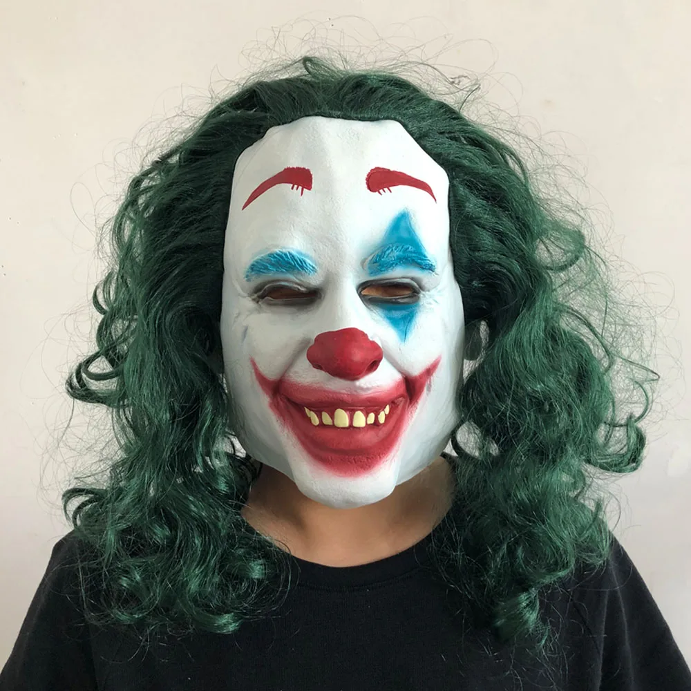 Movie Joker Joaquin Phoenix Arthur Fleck Cosplay Mask Halloween Costume For Adult Kids Clown Masks