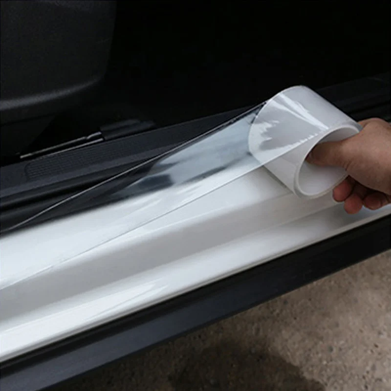 Car Stickers Door Sill Strip Bumper Sticker Car Protect Sticker Nano Tape Vinyl Accessories Car Trunk Auto Door Sill Full Body