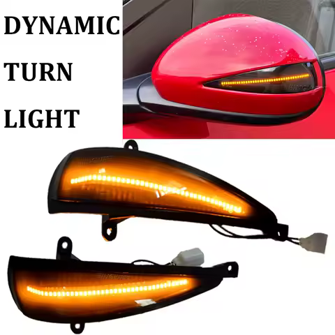 1Pair For Honda Civic 8th Hatchback MK8 Type-S Type-R FN FK 1 2 3 Dynamic Blinker Side Wing Mirrors Turn Signal Light Indicator