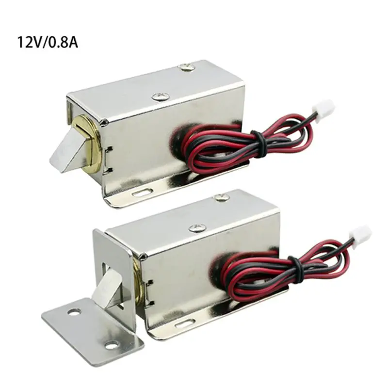 DC 12/24V 0.8A small electromagnetic lock storage cabinets electronic lock mini electric bolt lock drawer file cabinet lock