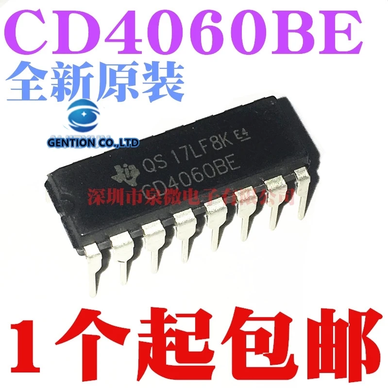 CD4060BE CD4060 DIP, 50 pièces, nouveau et original, en stock, 100%