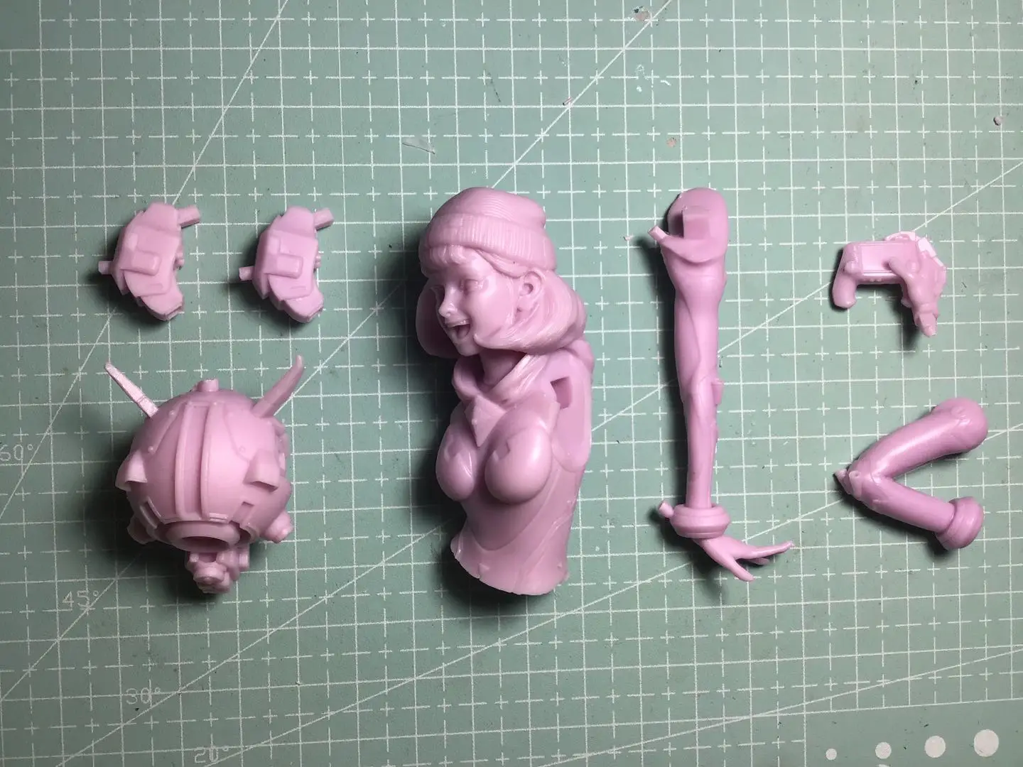 1/10 Resin Model Bust GK,Unassembled and unpainted kit