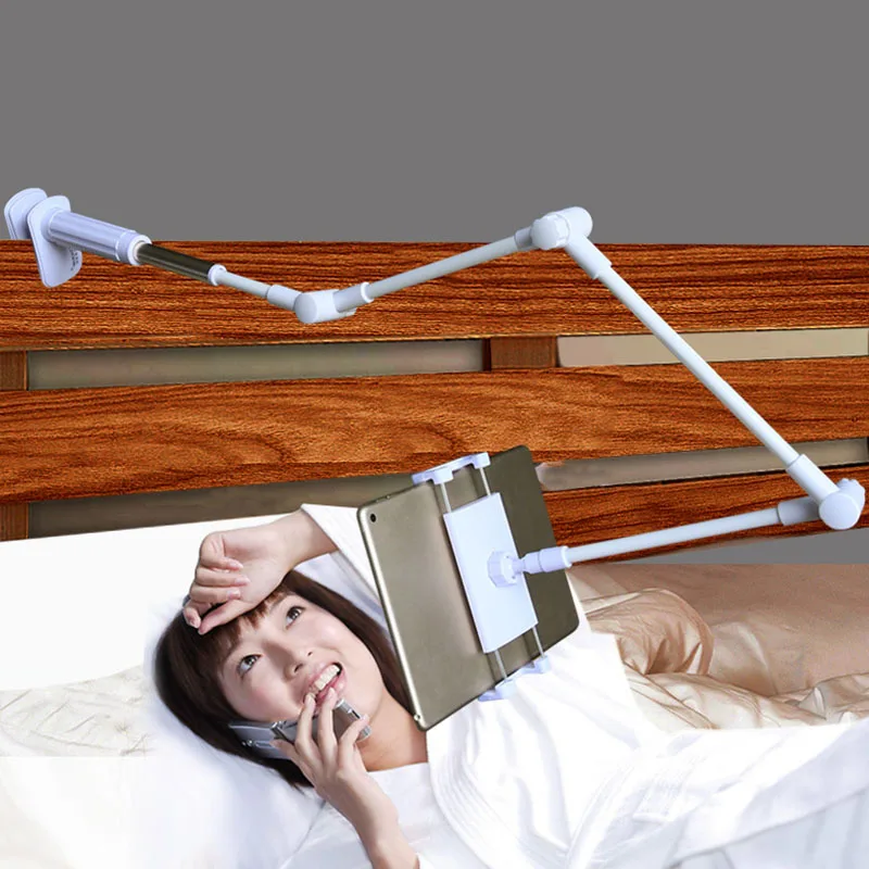 Folding Long Arm Phone Tablet Holder Stand Lazy Bed Mount 4-14 Inch Tablet support Bracket For Ipad Pro 12.9 11 10.5 Kindle