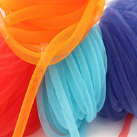 16mm Tubular Horsehair Crinoline Tube Crin net fabric Trimming for DIY hair accessories 10yards/lot