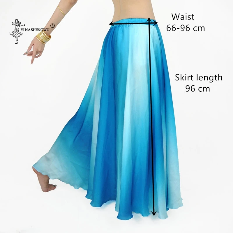 Phụ Nữ Múa Bụng Trang Phục Gradient Màu Váy Bellydance Hiệu Suất Quần Áo Lớn Đầm Váy Ấn Độ Giang Hồ Váy Dancewear