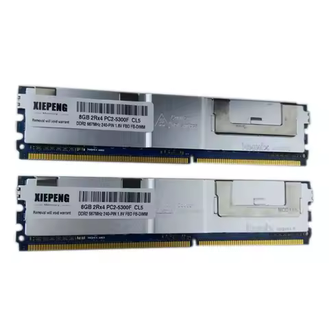 Server memory 8GB (2x4GB) DDR2 ECC FBD 8GB 667MHz FB-DIMM 4GB 2Rx4 PC2-5300F Fully Buffered for IBM System x3450 x3500 x3550 RAM