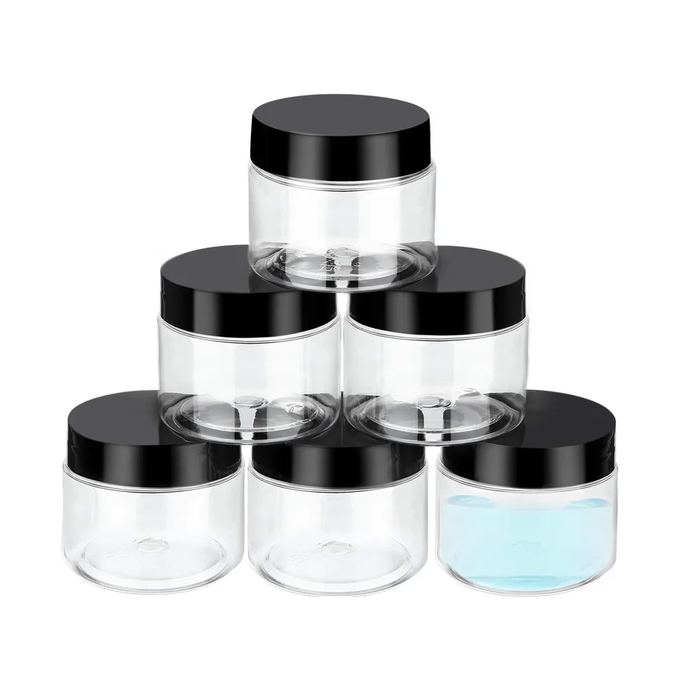 30Pcs/pack 50g Plastic Cosmetics Jar Makeup Box Travel Face Cream Bottle Container Empty Makeup Jar Pot Refillable Bottles