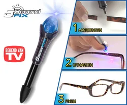 5 Second Quick Fix Liquid Glue Pen UV Light Repair Tool Super Powered Liquid Plastic Welding Compound Office Supplies