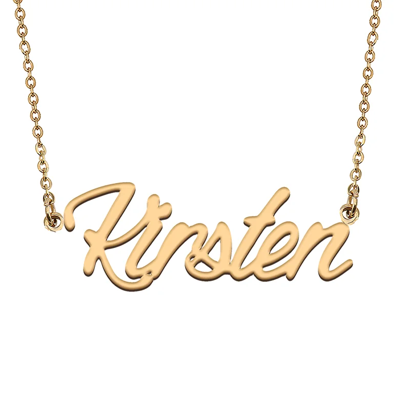 

Kirsten Custom Name Necklace Customized Pendant Choker Personalized Jewelry Gift for Women Girls Friend Christmas Present