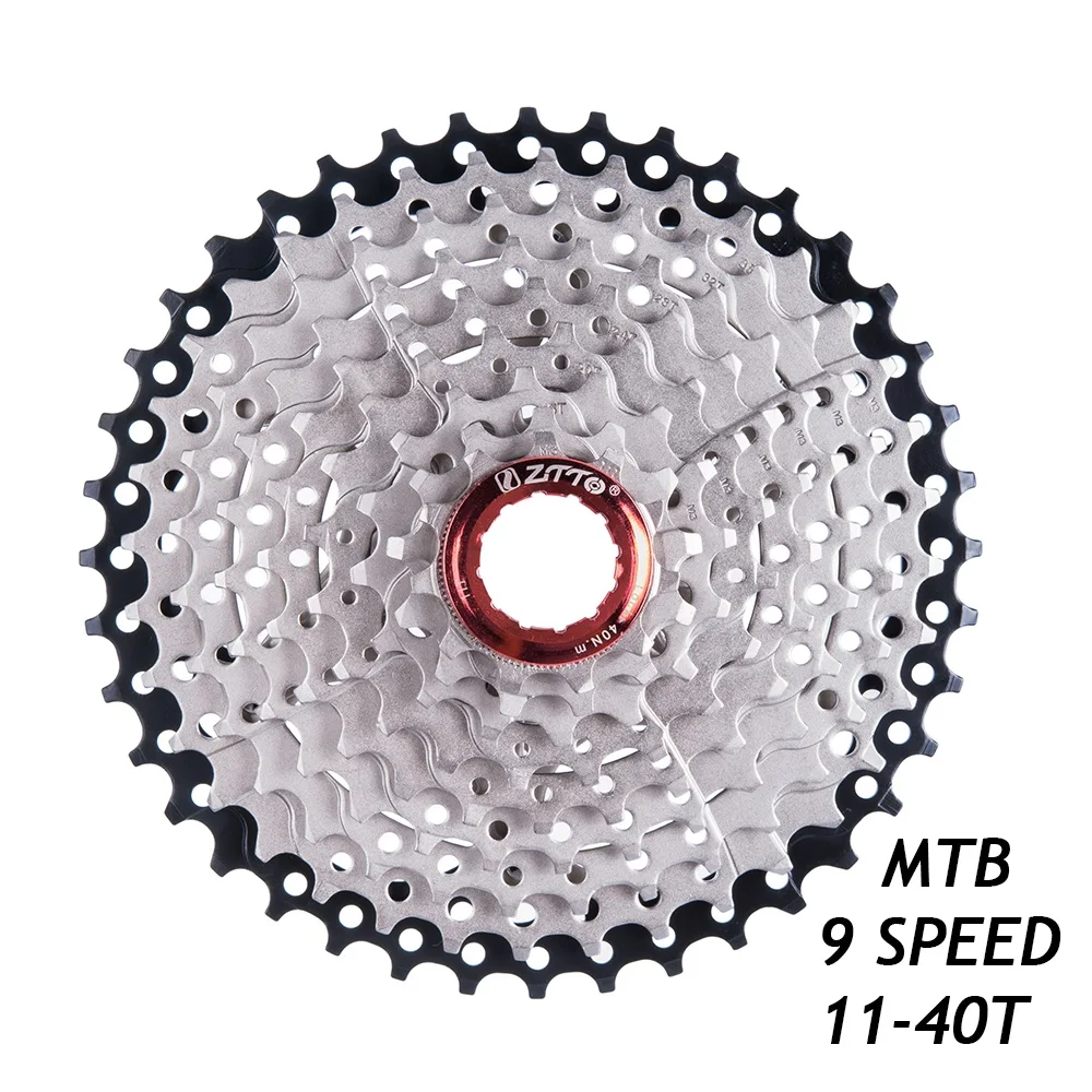 

MTB 9 Speed 11-40T Cassette Wide Ratio Freewheel Mountain Bike 9s Cassette Flywheel Sprocket Compatible For Shimano Sram Sunrace