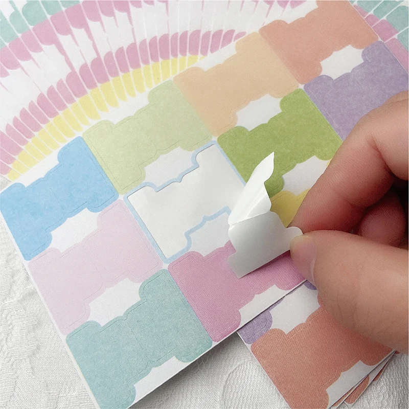 5sheet Self-adhesive Index Label Sticker Personalized Bible Journaling Tabs Flag Markers Paper Office Supplies Stationery