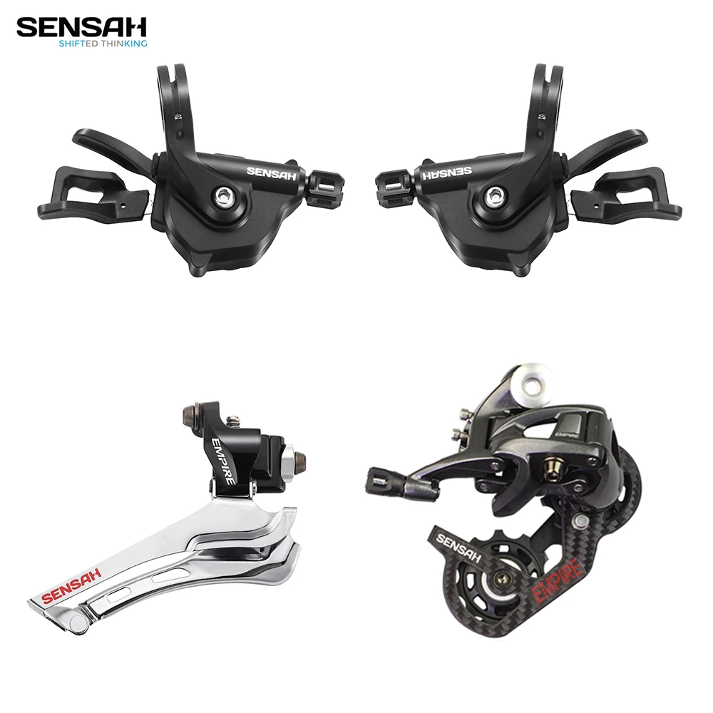 SENSAH  2x11 Speed, 22s Road Groupset, flat handle Shifter + Rear Derailleurs + Front Derailleurs Force RIVAL 5800, R7000 UT 105