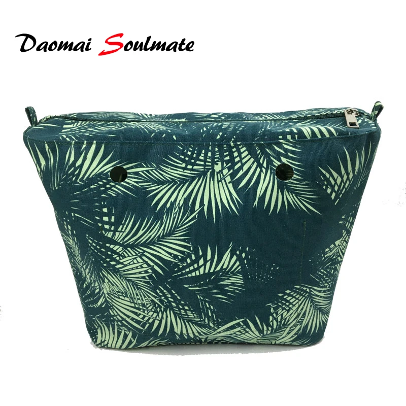 Canvas Classic size interior insert Inner Lining Zipper Pocket suitable for obag o bag silicon bag women handbag accessories