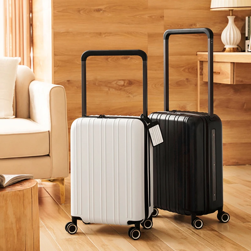 Cool wide lever! 20 Inch Special Trolley Suitcase Travel Rolling Luggage High Quality Material Aircraft Wheel Boarding Case