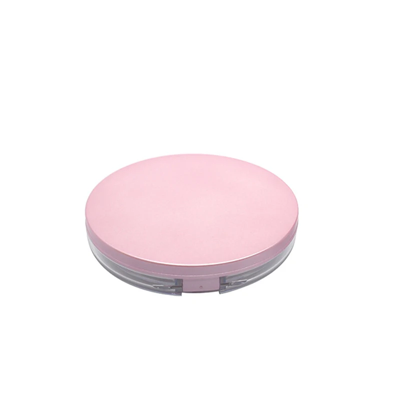 NewUltra-thin Portable Handheld Empty Loose Powder with Sieve Mirror and Powder Puff Travel Makeup Container Plastic Powder Box